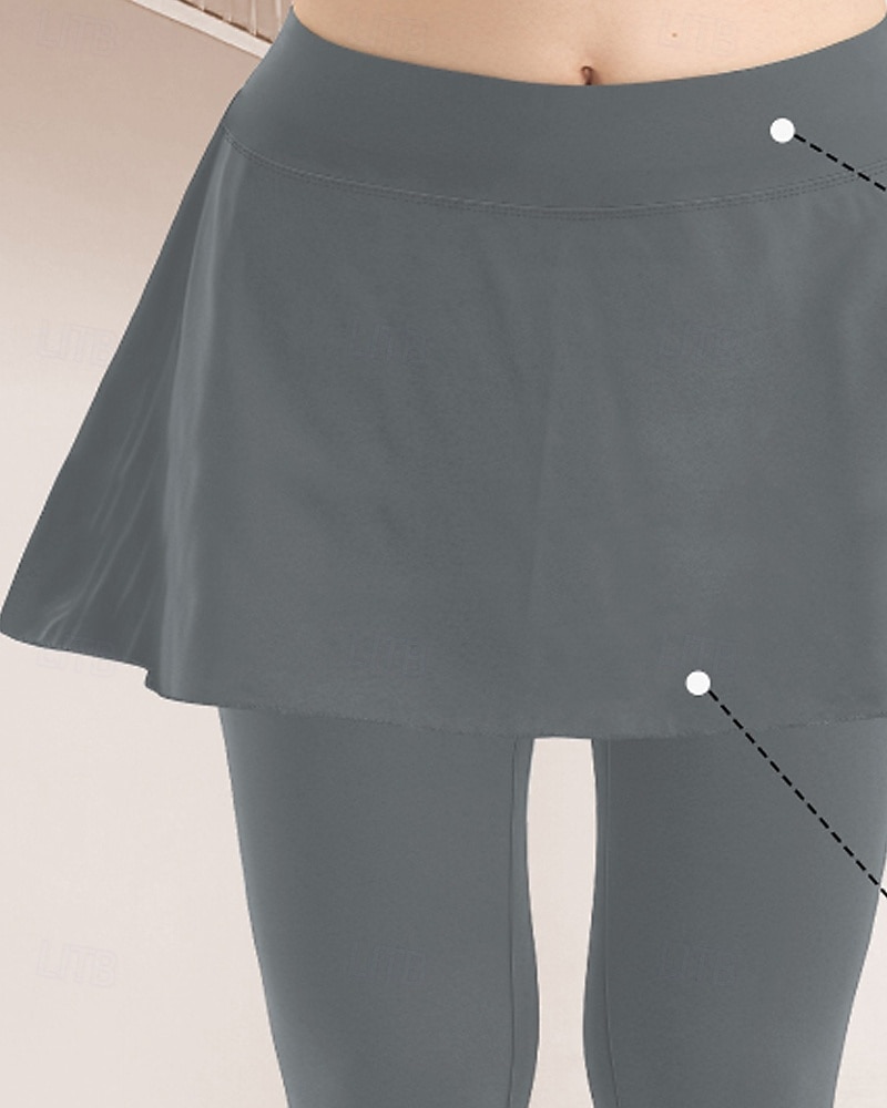 Mujer mallas de pilates pantalones deportivos Mallas Leggings de Yoga Bolsillo Ligero Pilates Gimnasio Corriendo Pantalones Color sólido Gris oscuro Negro Borgoña Talla Grande Deportes Ropa de Deporte 2025 - $22.99 –P11