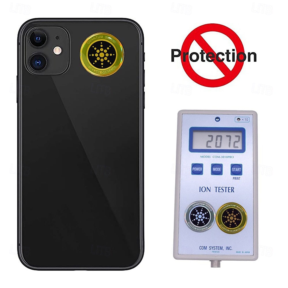 2025年 量子シールド放射線対策携帯電話ステッカー、スカラーエネルギーEMF保護パッチ、スマートフォンとタブレット用の防水PVCと金属チップ  コレクション – $7.99 –P4