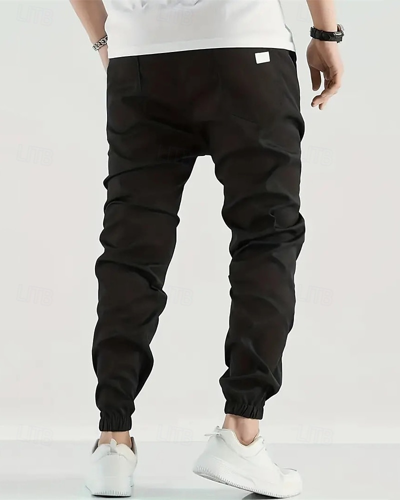 Per uomo Pantaloni Cargo Pantaloni Tasca Coulisse Elastico in vita Semplice Indossabile All'aperto Quotidiano Campeggio & Escursionismo Moda Classico Marrone Scuro Nero del 2025 a $22.99 –P10