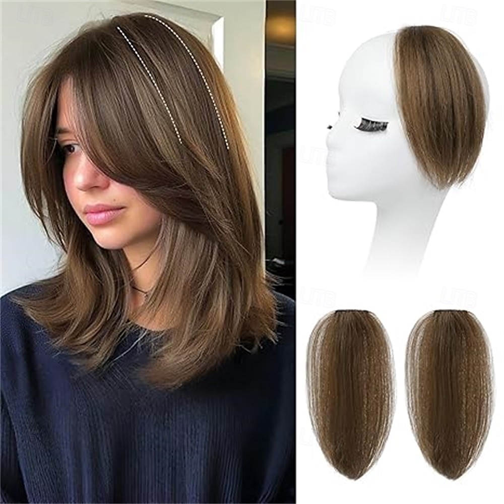 Extensions capillaires à clipser, 2 pièces, 20 cm, courtes et épaisses, pour cheveux fins et fins, blond moyen de 2025 ? $26.99 –P5