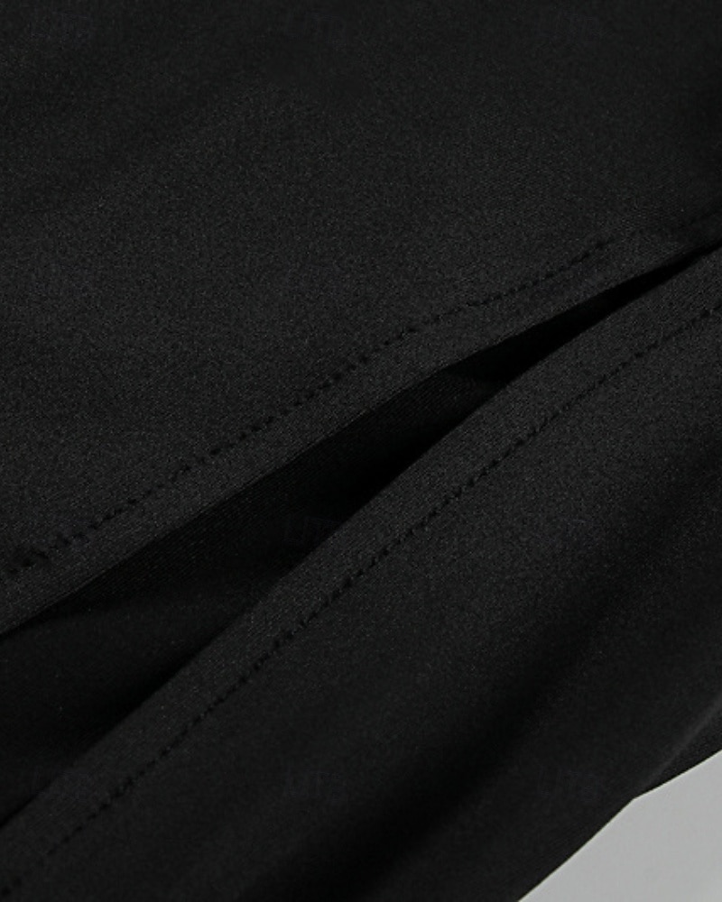 Damen Langes Kleid Maxikleid Samtkleid Cocktailkleid Bodycon Gerafftes Kleid Mode Klassisch Urlaub Täglich Abendgesellschaft Normale Passform Einfach Langarm Rollkragen Schwarz Herbst 2025 - $26.99 –P13