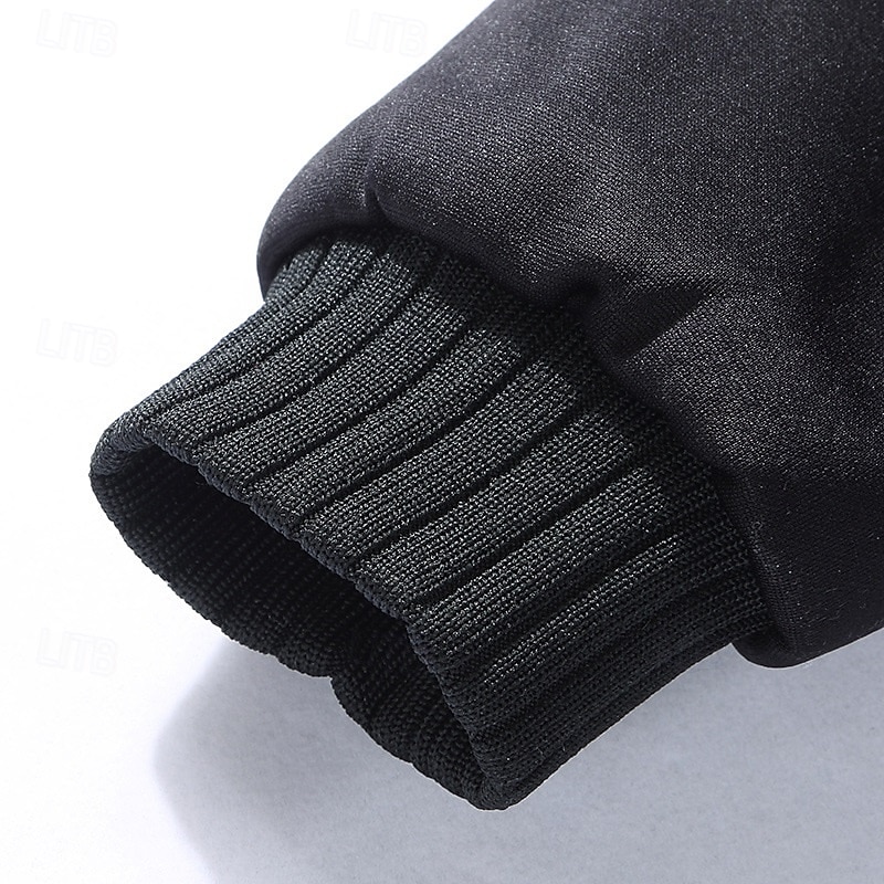 Męskie Bluza z Kapturem Bluza z kapturem Bluza z kapturem podszyta polarem Czarny Czerwony Niebieski Szary Kaptur Równina Zamek Kolorowy blok Sport i turystyka Codzienny Święto Poliester Moda miejska 2025 - $27.99 –P10