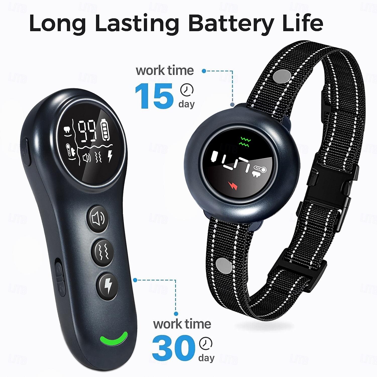 Collare di addestramento per cani 2 in 1 con telecomando, antiabbaio automatico, collare antiabbaio intelligente, collare antiabbaio automatico, collare elettronico ricaricabile impermeabile IP67. del 2025 a $76.99 –P8
