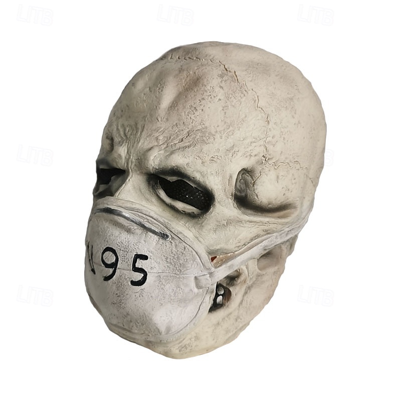 Halloween Virus Mask For Adults Realistic Scary Costumes Latex Face Mask, Creepy Pandemic Horror Mask, Spooky Disease Outbreak Party Prop 2025 - $24.99 –P7