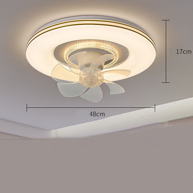 Nordic Ceiling Fan Light Tri Color Lights Ceiling Fan Lamp With Remote Control For Living Room 2025 - $241.79 –P5