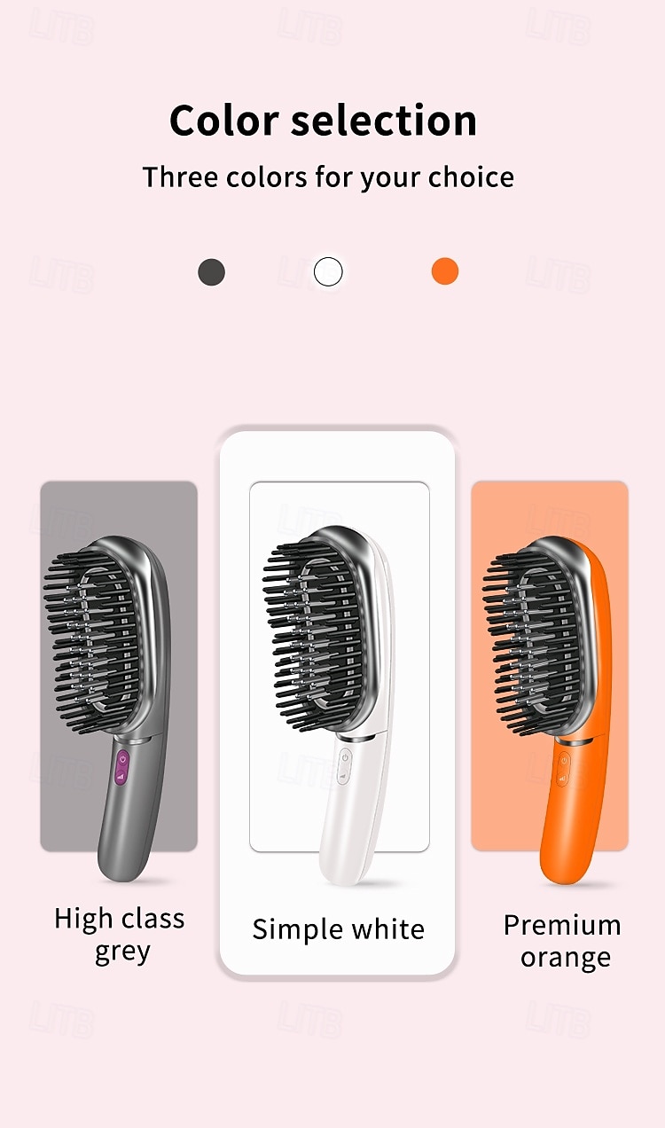 Valentijnsdag Cadeaus Voor Vrouwen Led Blauw Rood Lichttherapie Haarsmassager Borstel Scalp Massage Kam EMS Microcurrent Negatieve Ion Haar Kam 2026 - $88.99 –P11