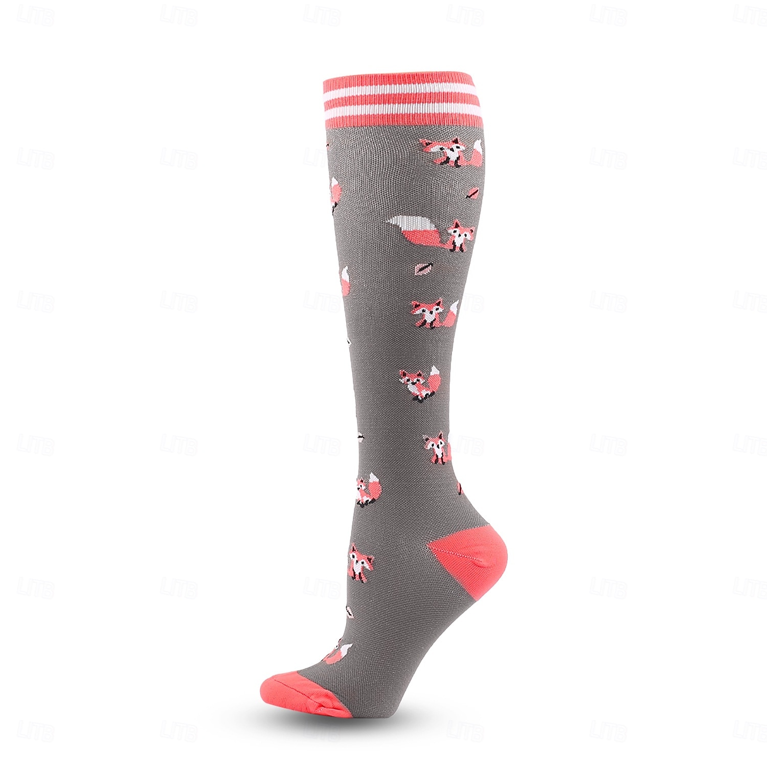 calzini a compressione neri calzini ciliegia alti fino al ginocchio per le donne & circolazione maschile 20-30 mmhg miglior supporto per corsa atletica ciclismo volo viaggio gravidanza (taglia unica, del 2025 a $6.49 –P5