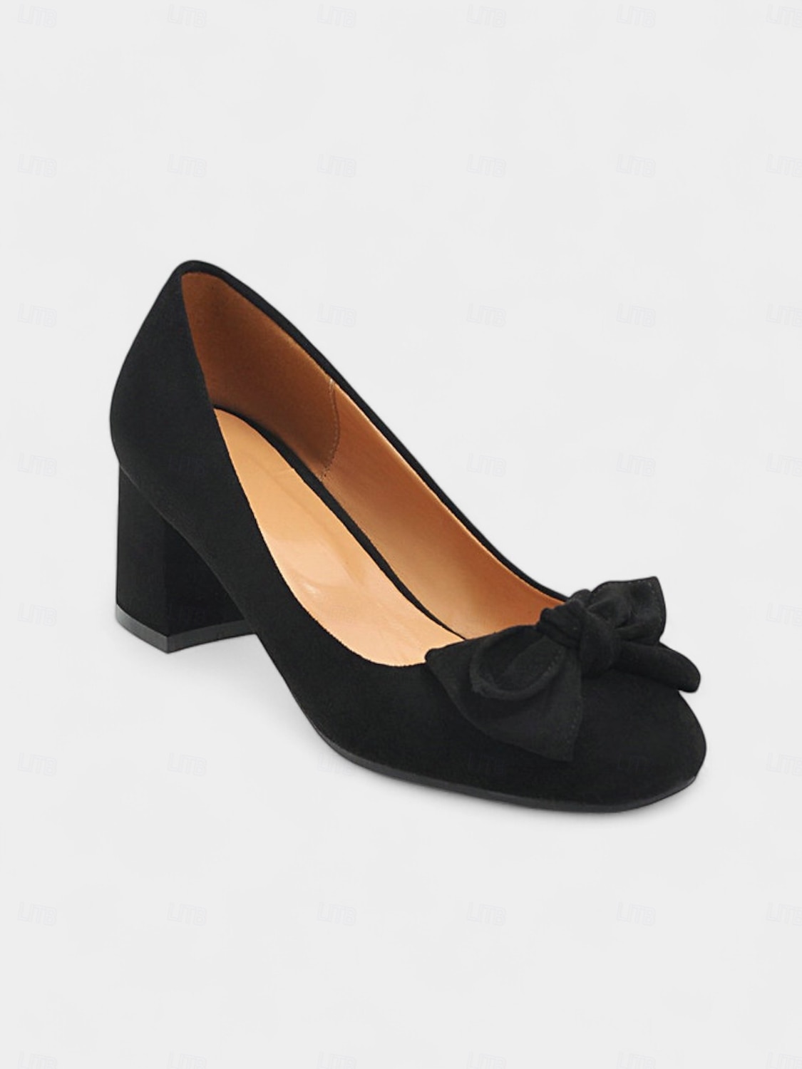 Per donna Tacchi Retrò Feste Lavoro Quotidiano Fiocco Tacco grosso Punta quadrata Elegante Vintage Finta pelle scamosciata Mocassino Nero Rosa Blu del 2025 a $34.99 –P9