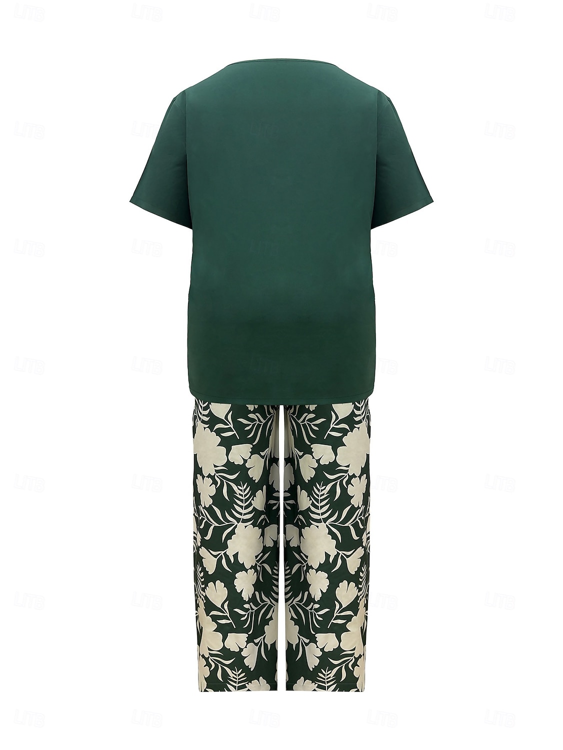 Damskie Moda Moda miejska Codzienny Zestawy spodni Krótki rękaw Półgolf Kwiaty Graficzny Nadruk Codzienny Czarny Niebieski Pomarańczowy Lato Regularny 2025 - GBP £31 –P2