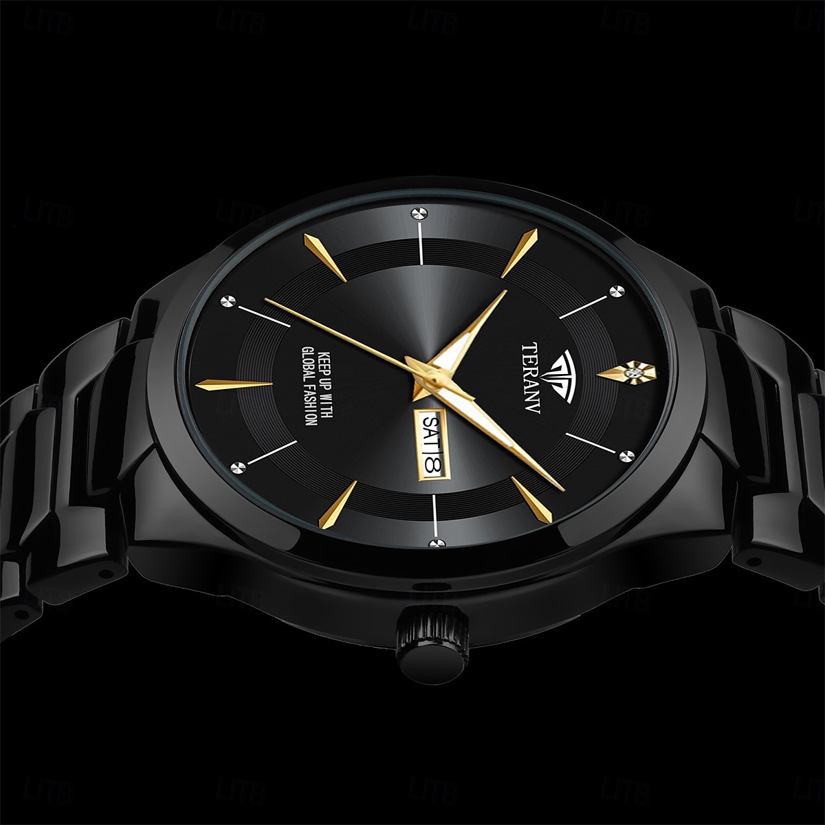 Fashion Men's Steel Strap Quartz Watch with Simple Design and Circular Dial IPX7 Waterproof Luminous Calendar Date Quartz Watch 2025 - $21.99 –P15