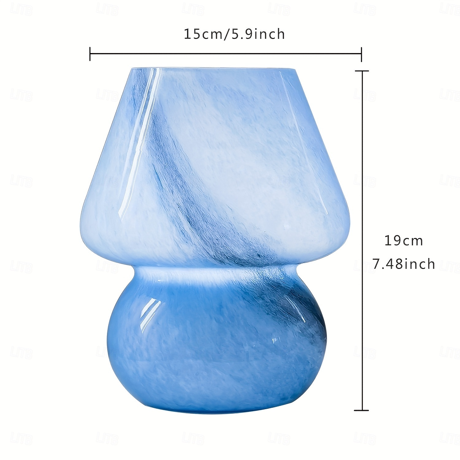 Graziosa lampada da comodino a forma di fungo a LED - lampada da comodino in vetro con luminosità regolabile, perfetta per l'arredamento della casa &regali del 2025 a $73.99 –P2
