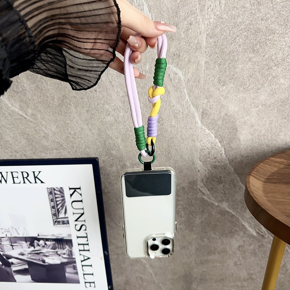 Nova pulseira de pulso colorida bloqueada, capa curta anti-perda para celular, dopamina, cartão estético de alta qualidade para homens e mulheres, confortável e resistente de 2025 por $11.99 –P3