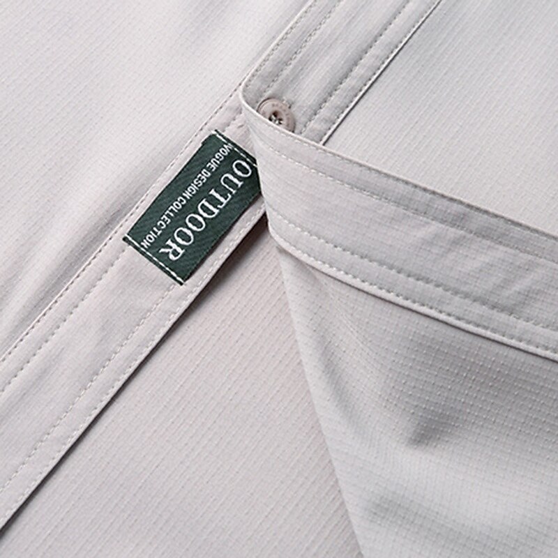 Herren Wanderhemd Wanderspitze Cargo-Shirt Kurzarm Umlegekragen Oberteil Außen Schnelltrocknend Leicht Atmungsaktiv Polyester Schwarz Armeegrün Blau Tennis Golfspiel Laufen 2025 - $39.99 –P10