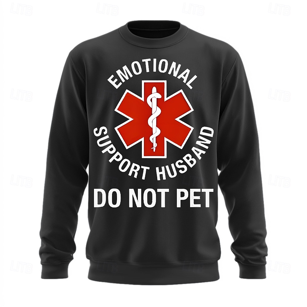 Férfi Vicces szleng Pulóver Pulóver Kapucnis pulóver Terített nyak Divat 3D nyomtatás Fekete Rubin Crewneck 3D Minden évszak Tervező 2025 - $26.99 –P1