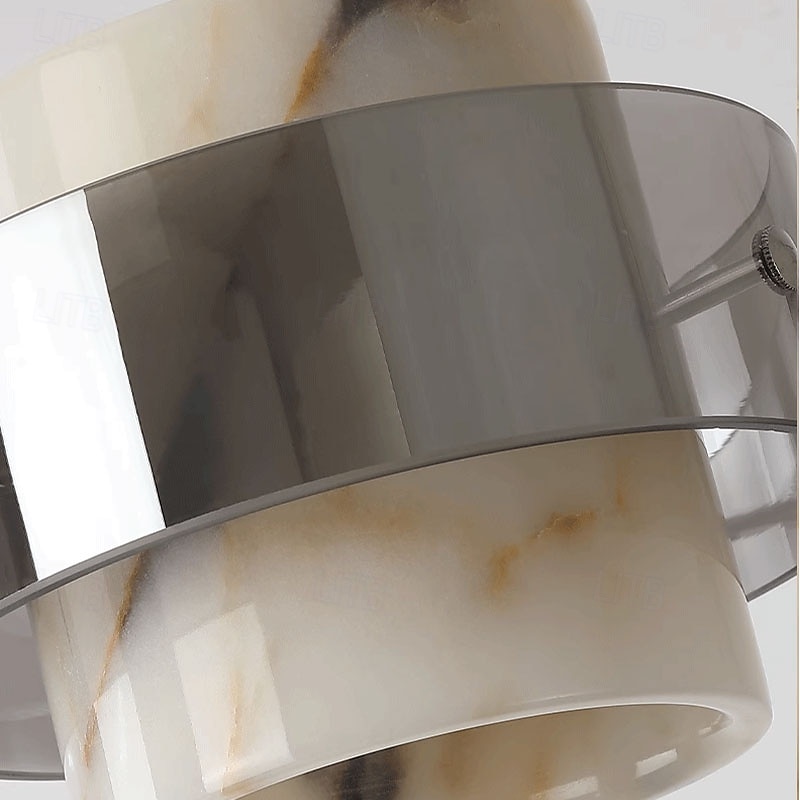 Contemporary Scandinavian Cylinder Marble Glass 1/2/3 - Light Chandelier For Dining Room 2025 - $229.99 –P4