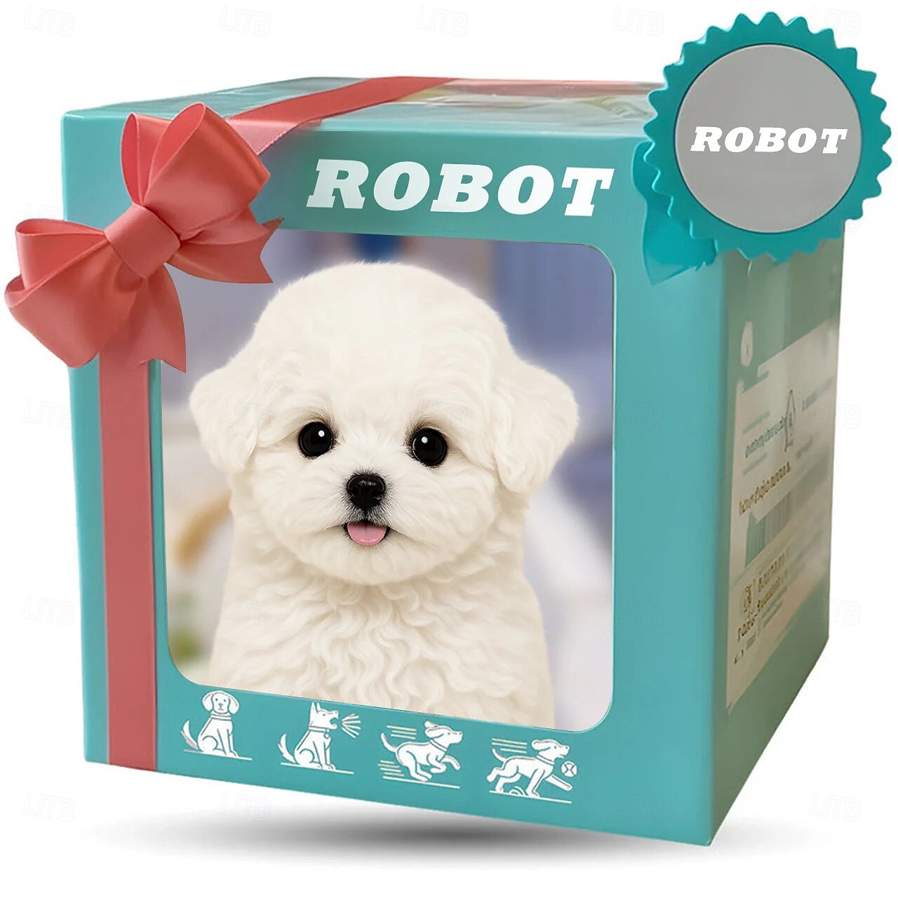Robot cane, il mio cucciolo robot realistico, giocattolo interattivo che cammina, abbaia e scodinzola, peluche per bambini. &Giocattolo robotico realistico per adulti che si comporta come un vero del 2025 a $26.99 –P5