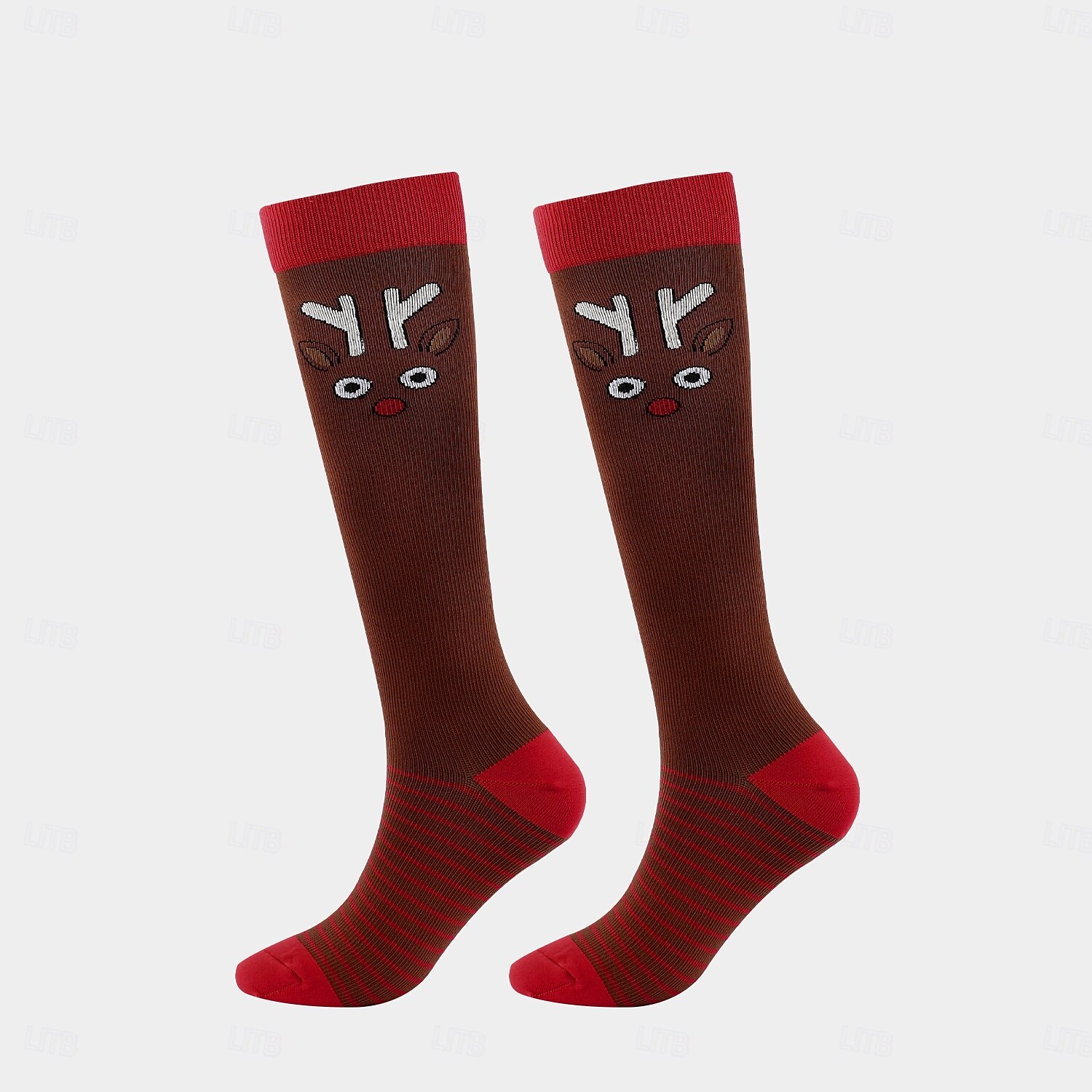 Yoga Socks Christmas Socks 1 Pair Men's Women's Compression Socks Anti-Slip Breathable Sweat wicking Comfortable Gym Workout Basketball Football / Soccer Running Jogging Sports Graphic Fashion 2025 - AU $10.49 –P14