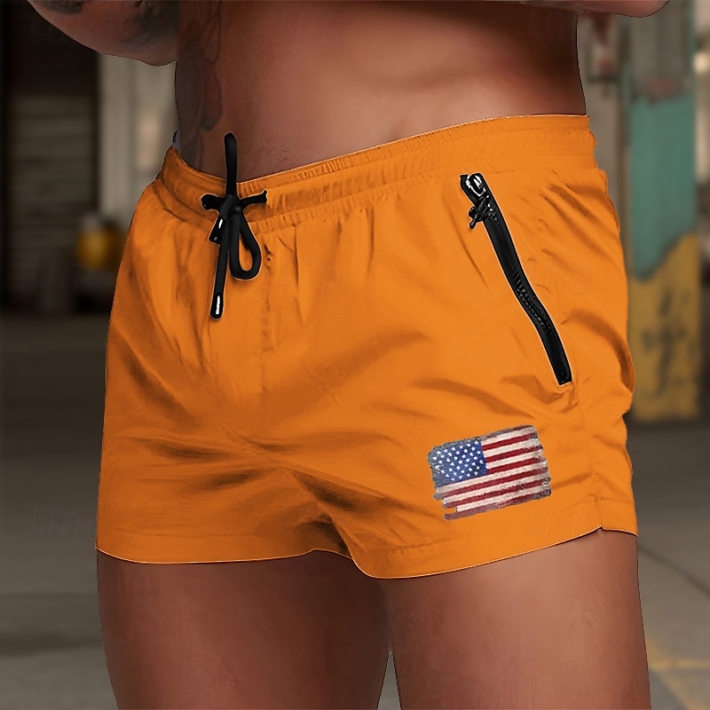 Homme Maillots de bain Shorts de bain Shorts de Surf Drapeau national Séchage rapide Respirable Cordon de serrage avec doublure en mesh Taille Élastique Vacances Plage Hawaïen Occasionnel Blanche de 2025 ? $15.49 –P3