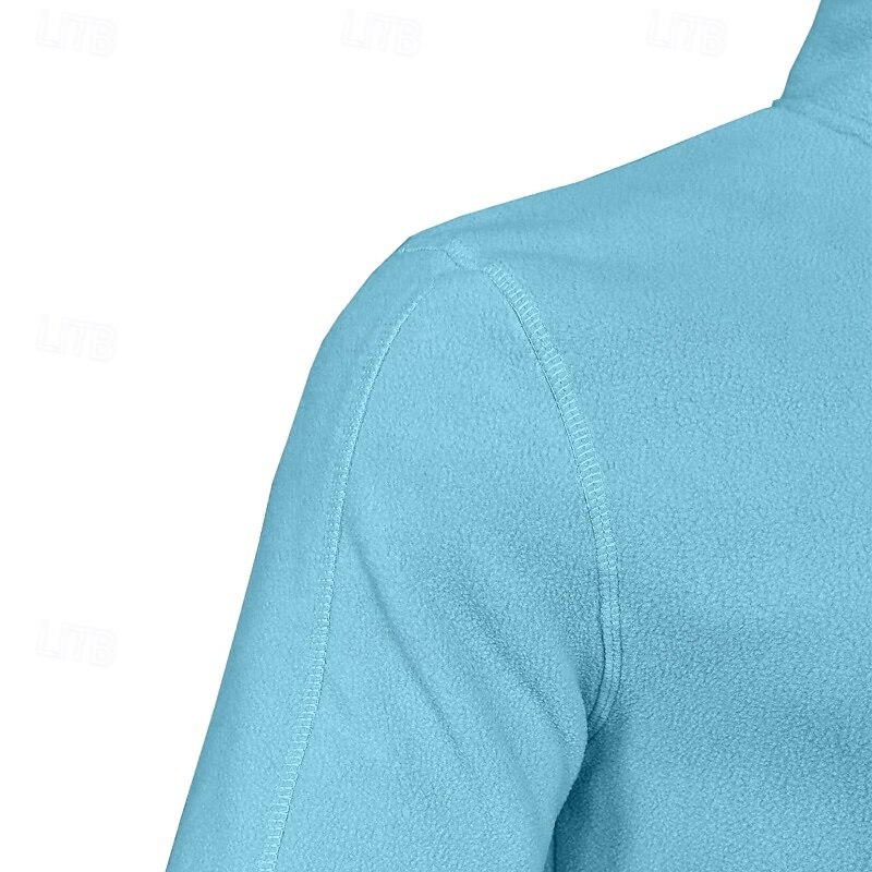 Per uomo Felpa con cappuccio e zip Maglia Felpa con zip Felpa con cappuccio in pile Nero Verde militare Blu Cachi Grigio Colletto Mao Semplice Con zip Sport & Outdoor Casuale Quotidiano Streetwear del 2025 a $31.99 –P8