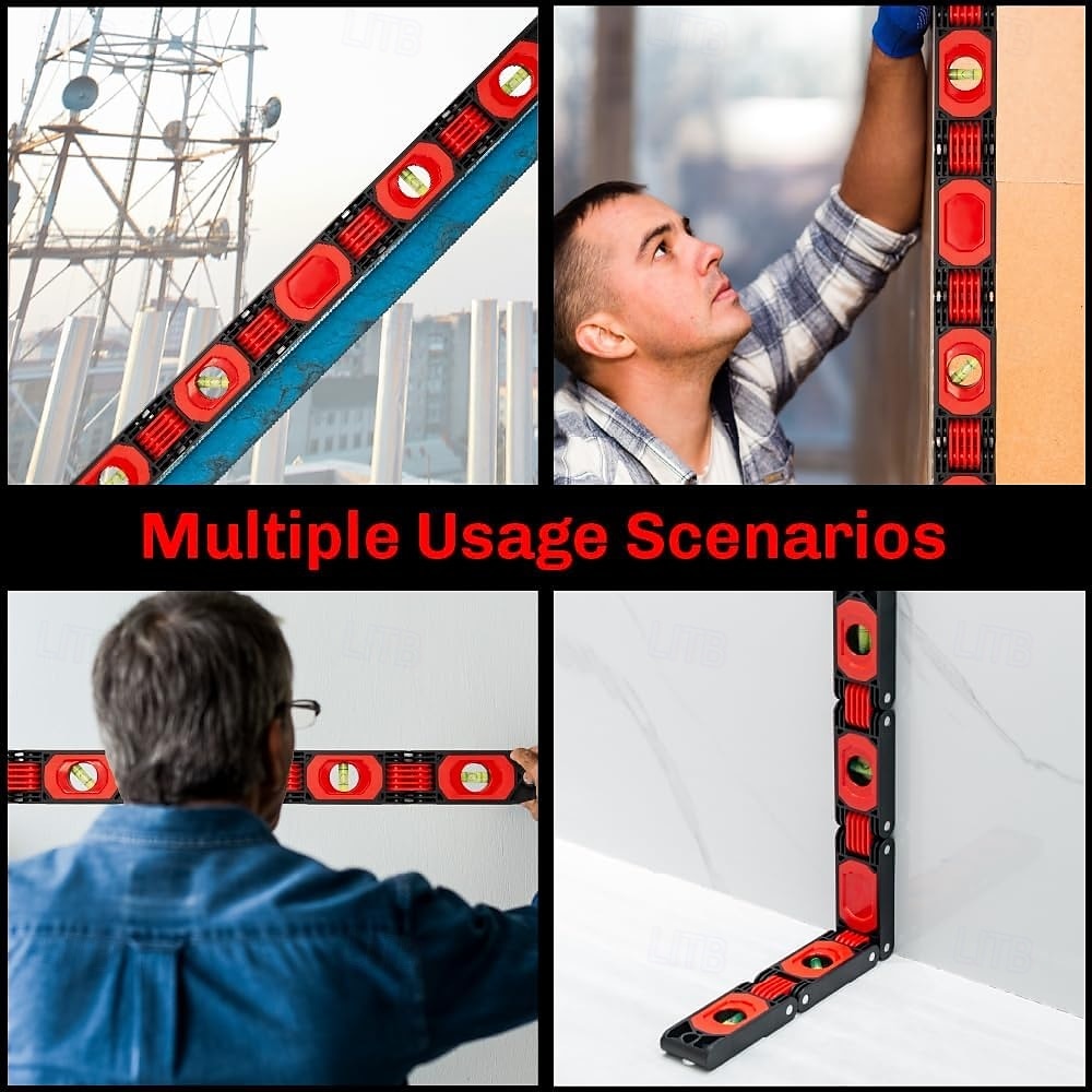 Strumento di misura multiangolo pieghevole, righello magnetico per la lavorazione del legno, misure verticali precise 45-90, compatto &design salvaspazio del 2025 a $28.99 –P6