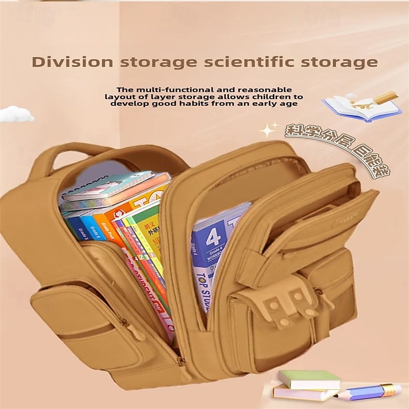 2026年 かわいいカピバラ学校用バッグ男の子大容量大学学校バックパック防水学生用スクールバッグブックバッグ  コレクション – $35.99 –P8