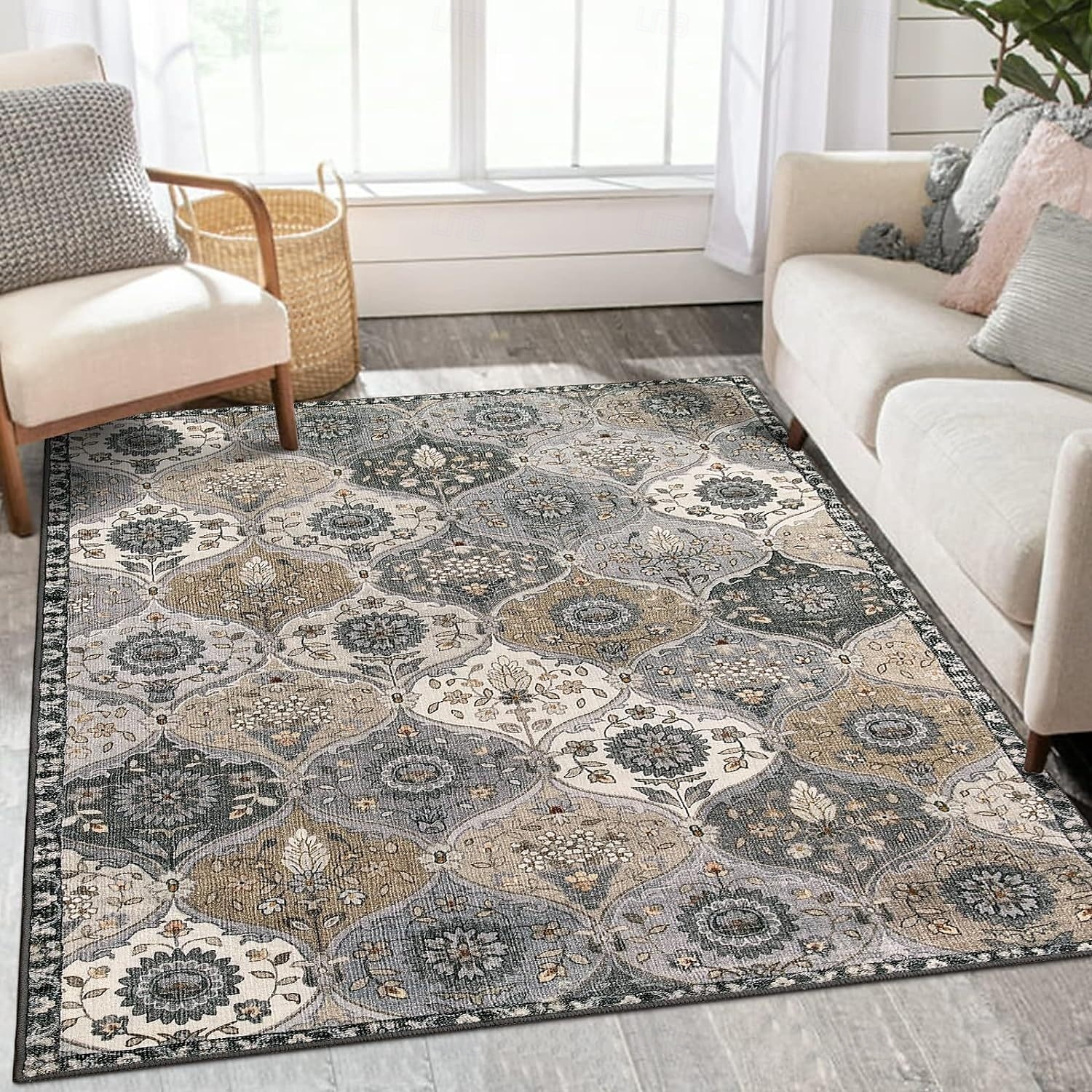 Bohemian Boho Bereichsteppich Küchenteppich Rutschfester Ölbeständiger Bodenmatte Wohnzimmerteppich Innen- und Außenteppich Schlafzimmerdeko Badezimmermatte Eingangsfußmatte Fußmatte 2025 - $10.99 –P11
