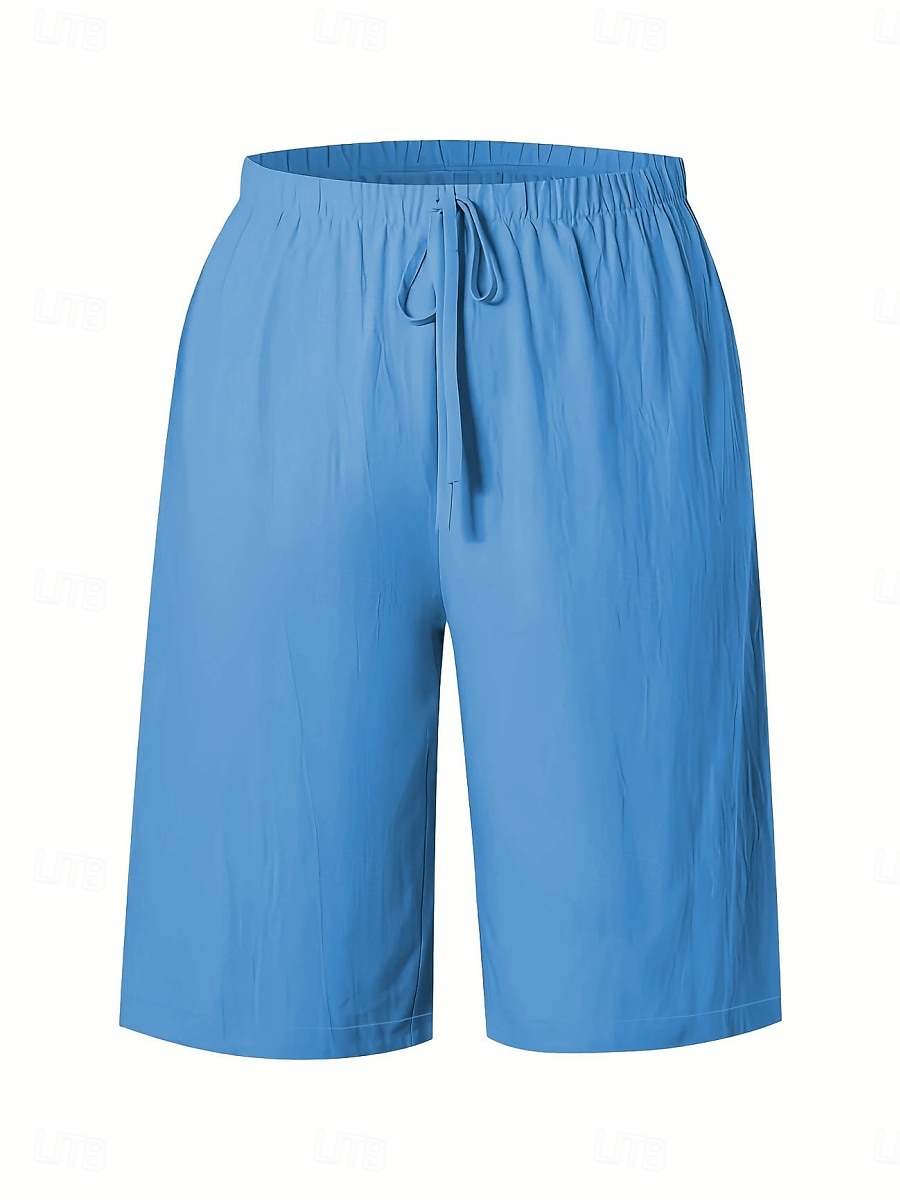 Mulheres chinês Bermudas Férias Moda Básico Comprimento do joelho Cintura Alta Tecido Bolsos Cintura elástica Confortável Macio Micro-Elástica Ao ar livre Rua Verde Militar Azul marinho Preto Branco de 2025 por $13.99 –P24