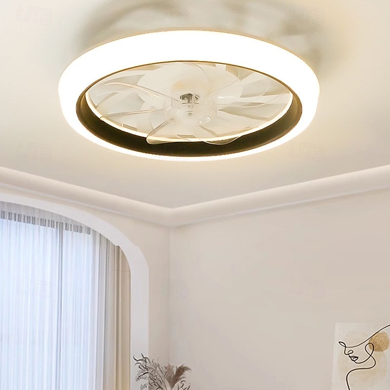 Led Ultra-Thin Ceiling Lamps Fan With Light Modern Living Room Lights Bedroom Lamp With Remote Control 2025 - SGD S$334.34 –P5