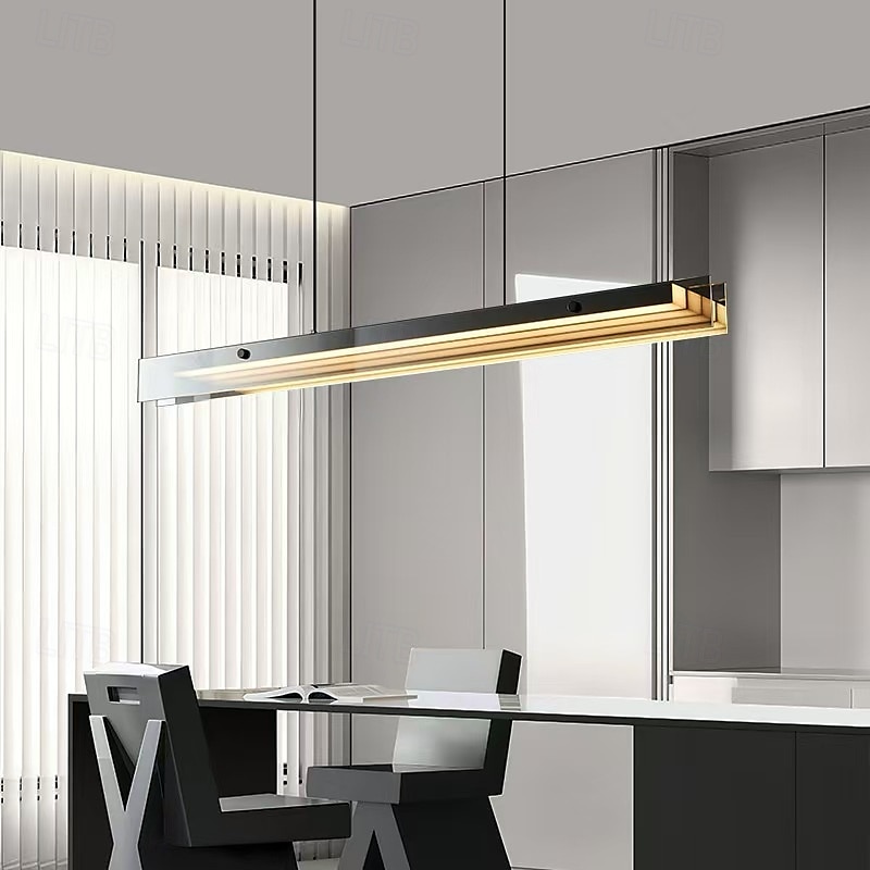 lustre pendente de led preto com cúpula moderna para cozinha, mesa de jantar ou bar de 2025 por $499.99 –P2