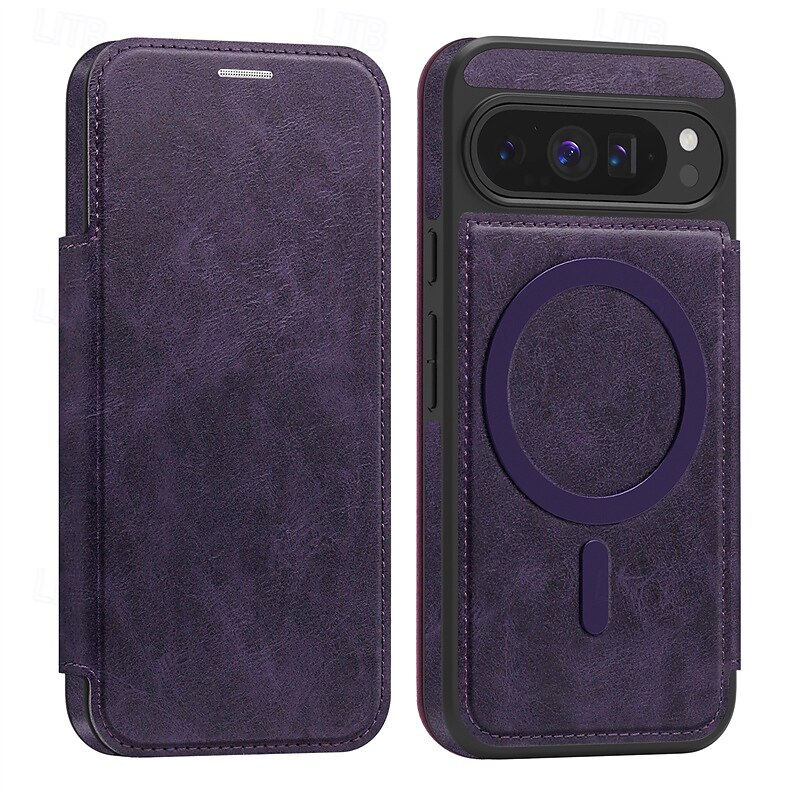 telefono Custodia Per Google Pixel 9 Pro Pixel 9 Pro XL Pixel 8 Pro Pixel 8 Pixel 9 Pixel 9a Custodia ad adsorbimento magnetico Custodia a Flip Supporta la Ricarica Wireless Slot per Carte Resistente del 2025 a $21.99 –P1