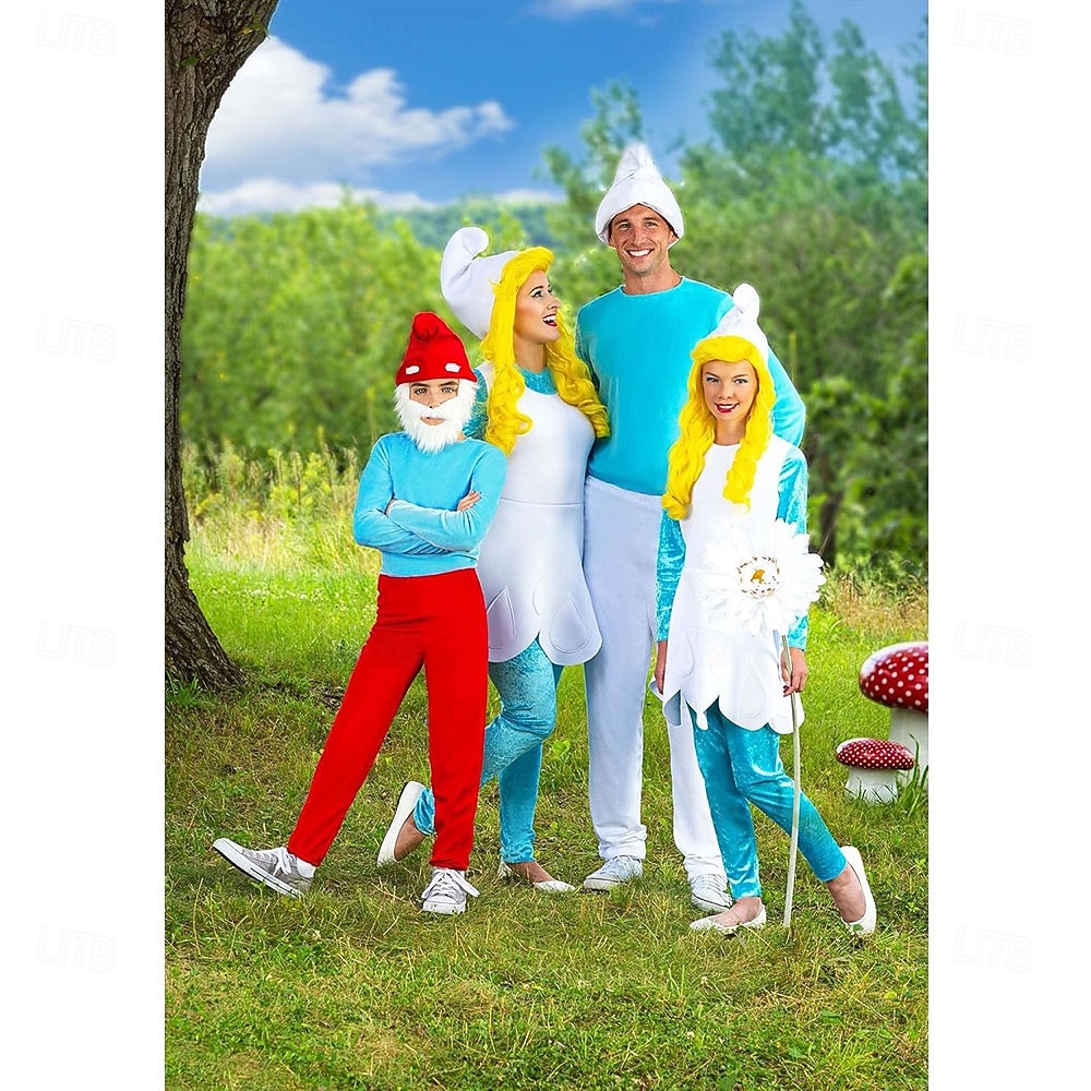 Parrucca Smurfette da donna per costumi di adulti accessorio costumi Smurf giallo brillante Parrucche di Halloween del 2026 a $25.99 –P6
