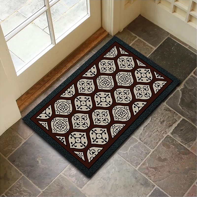 Puutyylinen ovimatto keittiömatto lattiamatto liukastumisenestomatto öljynkestävä matto sisä- ja ulkokäyttöön makuuhuoneen sisustus kylpyhuoneen matto sisäänkäynnin matto 2025 - $9.99 –P14