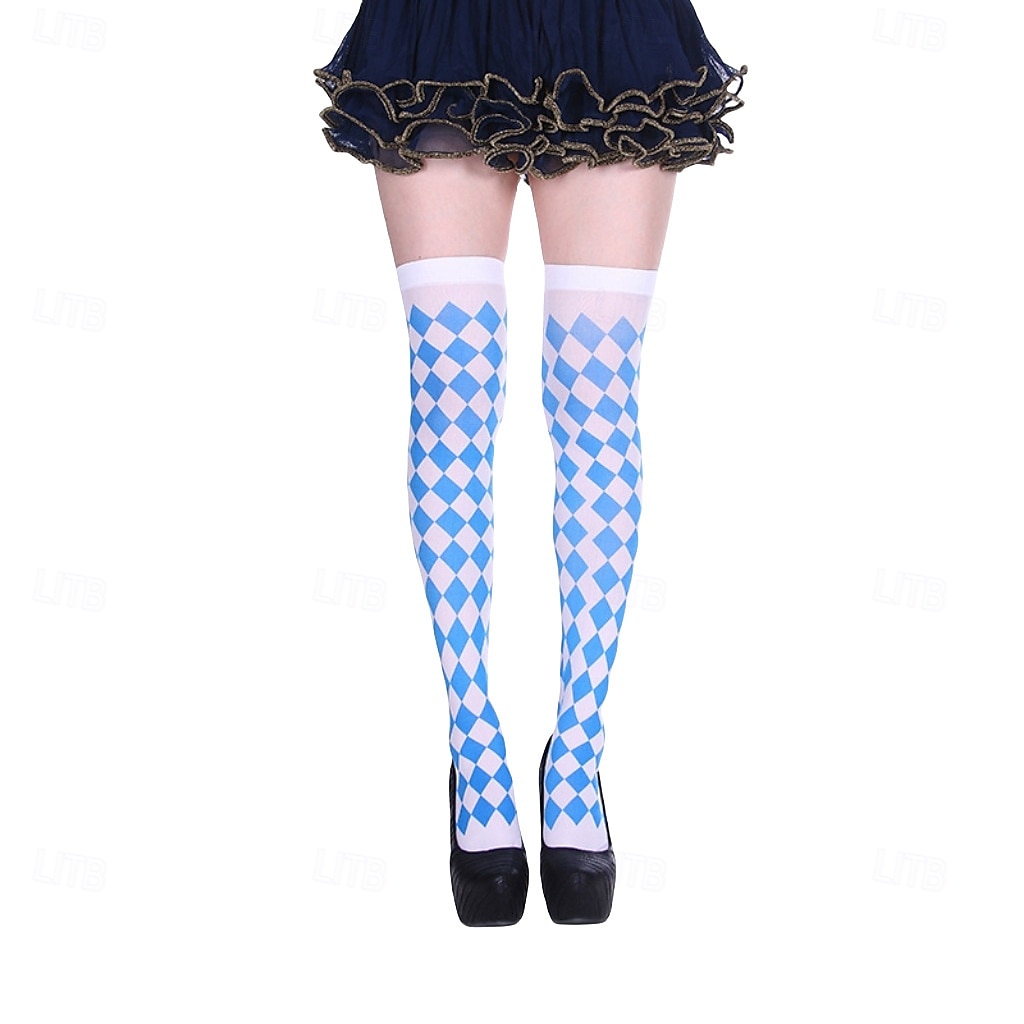 Alice in Wonderland حكاية خيالية ملكة القلوب الملكة الحمراء السم جوارب وجوارب نسائية الاكسسوارات جوارب طويلة تصل إلى الفخذ شخصيات القصص المصورة تأثيري الفيلم for نسائي للبالغين 2025 - $14.66 –P11