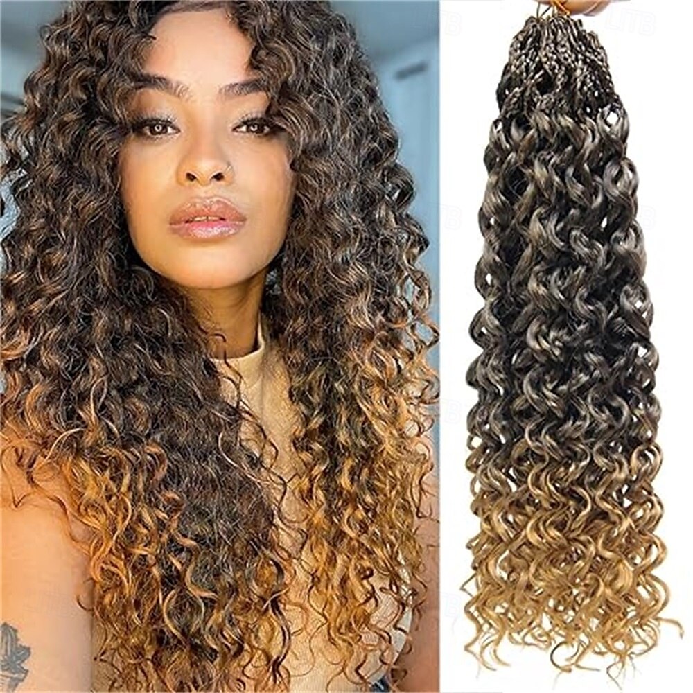 Pacotes de 8 pacotes de cabelo de crochê com ondas oceânicas, cabelo de crochê pré-enrolado, extensão de cabelo longo e profundo, trança sintética para mulheres, cabelo preto natural de 18 polegadas de 2025 por $58.99 –P4