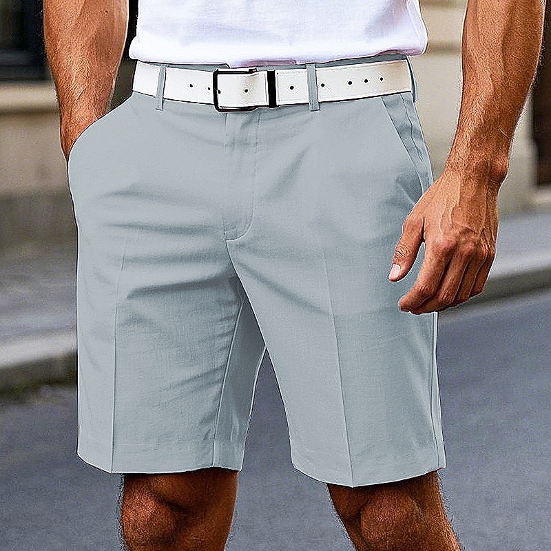 Homme Robe Short Short Burmuda Shorts de Travail Avec Poches Uni Confort Respirant Longueur Genou Extérieur Affaires Mode Occasionnel Rose Claire Vin de 2026 ? $21.99 –P7