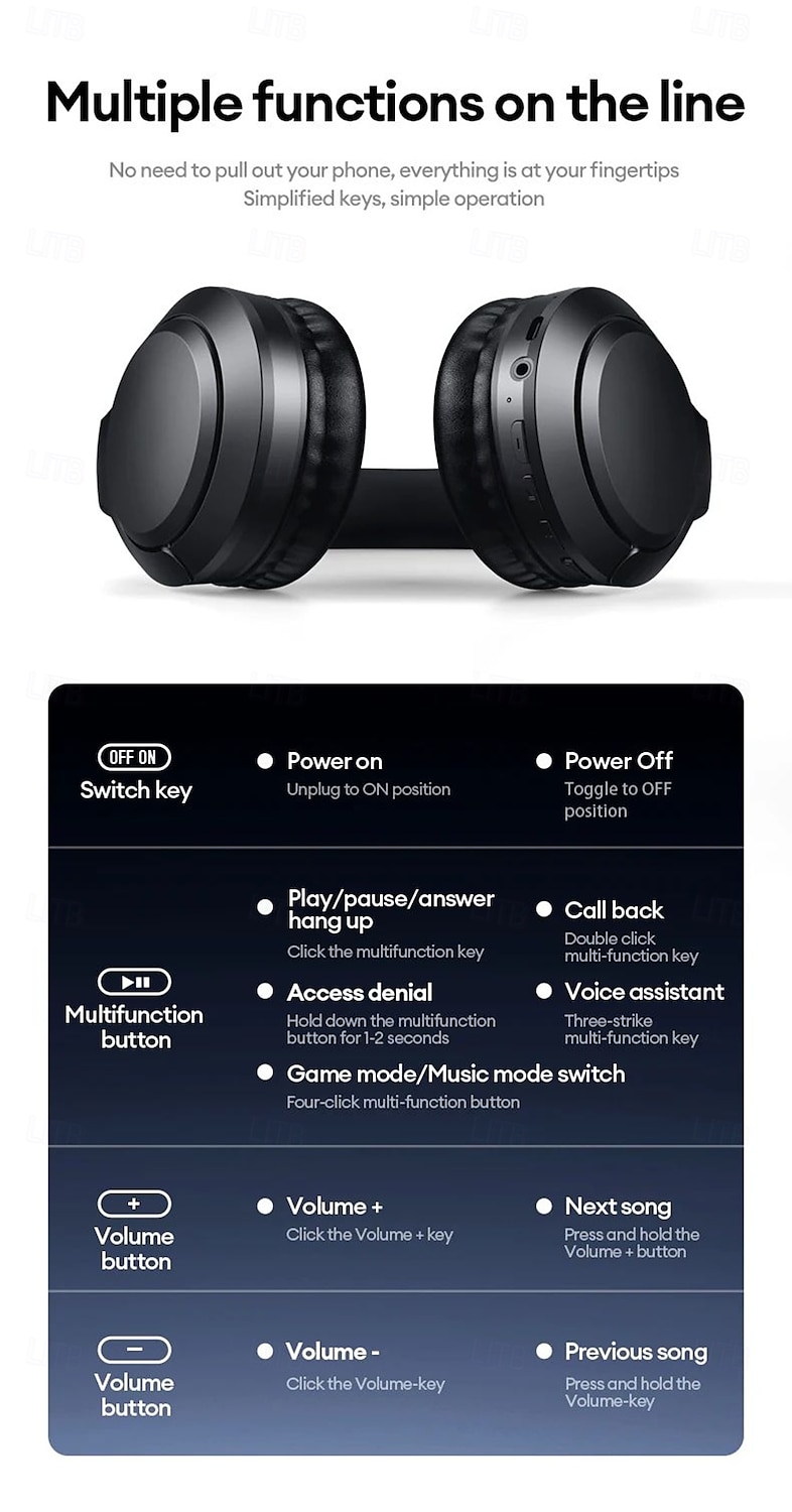 Lenovo TH53 Bluetooth V5.4 Earphone HiFi Stereo Sound with Music Mode Headphone Bulit-in 2 Mics for HD Calls Headset 2025 - $45.99 –P13