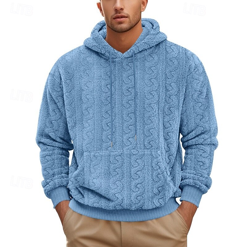 Homens Moletom com zíper Moletom Moletom Zip Moletom de lã Adamascado Preto Azul Marron Cinzento Com Capuz Tecido Textura Desportos e Ar livre Casual Diário Roupa de rua Legal Designer Outono de 2025 por $25.99 –P4