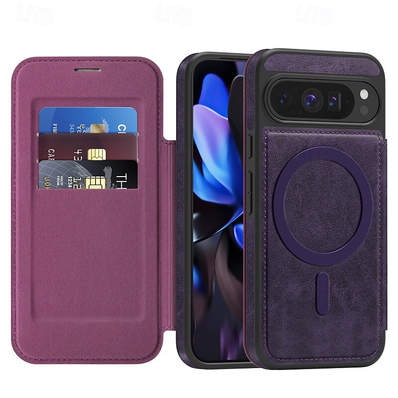 telefono Custodia Per Google Pixel 9 Pro Pixel 9 Pro XL Pixel 8 Pro Pixel 8 Pixel 9 Pixel 9a Custodia ad adsorbimento magnetico Custodia a Flip Supporta la Ricarica Wireless Slot per Carte Resistente del 2025 a $21.99 –P2