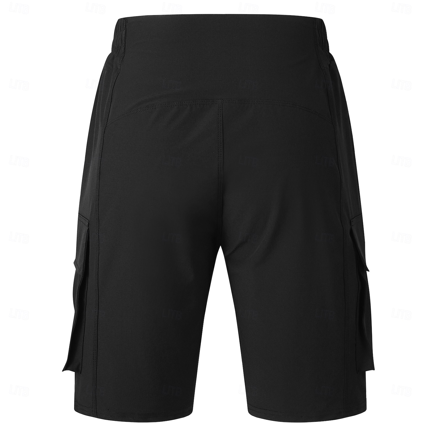 WOSAWE Herr Dam Ensfärgat Cykelvägshorts Cykelbyxor Cykelshorts Cykel Shorts MTB-shorts Slapp form Bergscykling Vägcykling sporter Dragkedja fram Reflexremsa Bekväm Elastisk Mörkgrå Svart Kläder 2025 - $49.99 –P5