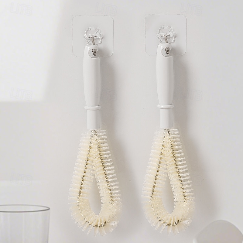 Spazzola per tazze, lunghezza 26 cm, per tazze e pentole, adatta per biberon, design a forma di L. del 2025 a $9.49 –P4