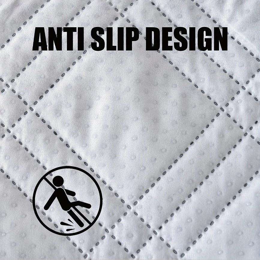 2pcs Modern Geometric L-Shaped Sofa Covers in Blue White Durable, Pet Friendly Couch Protectors with Quilted Design Machine Washable, Fits Sectional Sofas  Sofa Protection Cover Contemporary Sty 2025 - $39.99 –P13