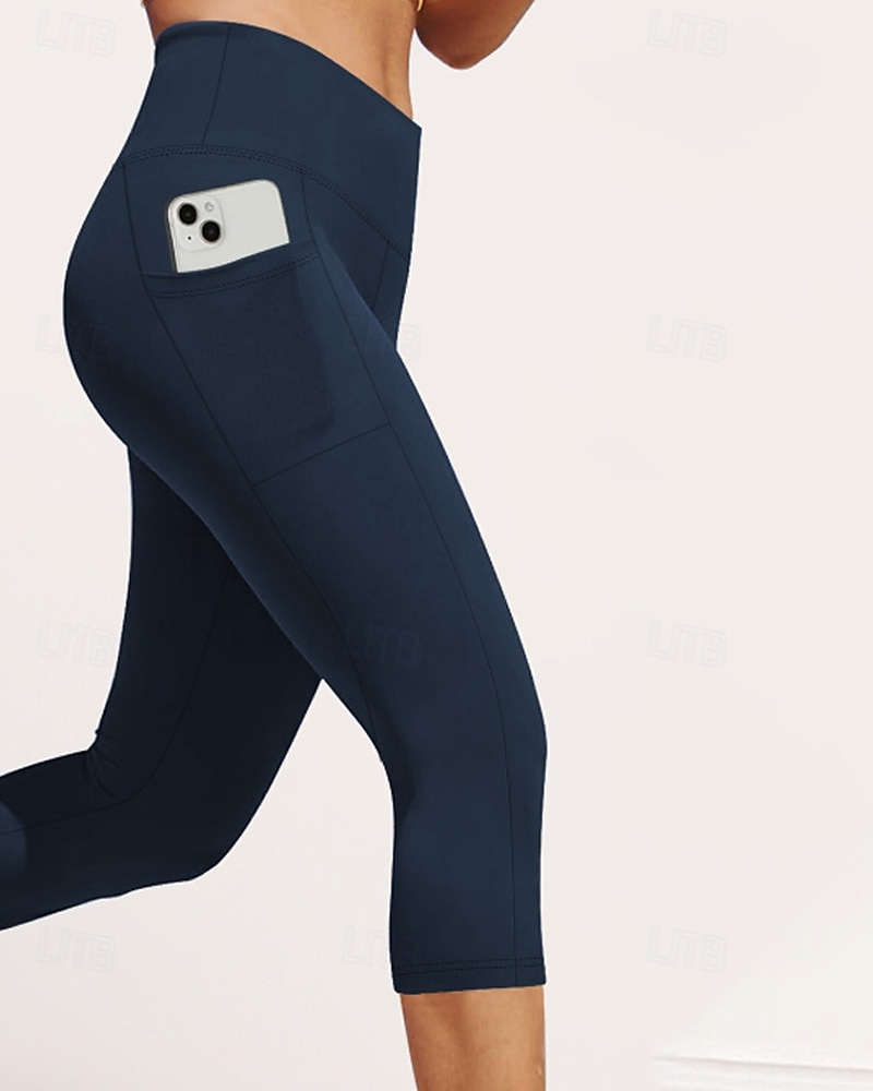 Per donna Pantaloni capri Pantaloni Eleganti Leggings Leggings comodi Streetwear Casual Lunghezza al polpaccio Naturale Semplice Tasca Elastico in vita Comodo All'aperto Confortevole All'aperto Sport del 2026 a $15.99 –P4