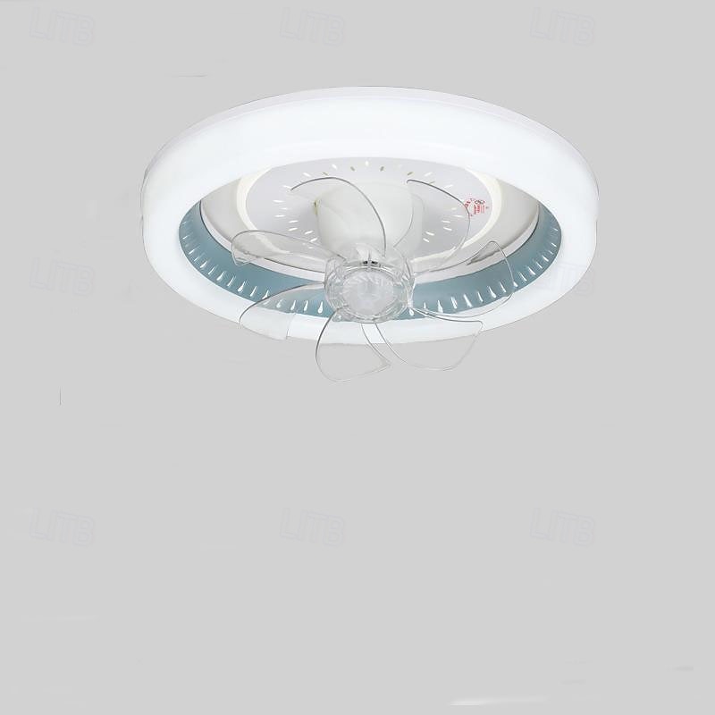 360° oscillerende LED-takviftelys, nordisk luksuriøs smartvifte for soverom/spisestue 2025 - $312.39 –P6