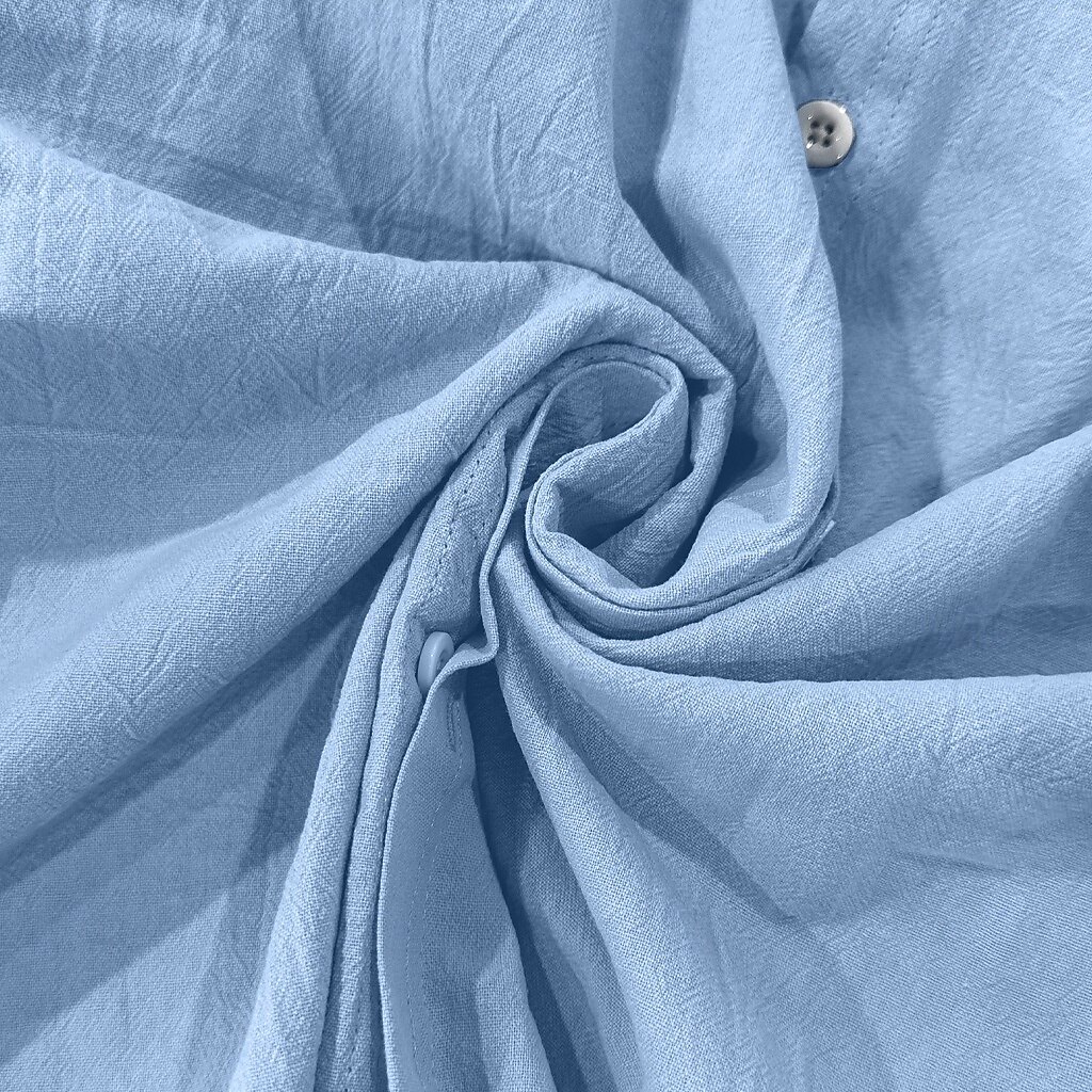 Herren Hemd Leinenhemd Freizeithemd Knopfhemd Baumwollhemd Kokospalme Urlaub Hawaiianisch Schwarz Weiß Khaki Grau Langarm Stehkragen Sommer Frühling Bekleidung Druck 2025 - $26.99 –P6