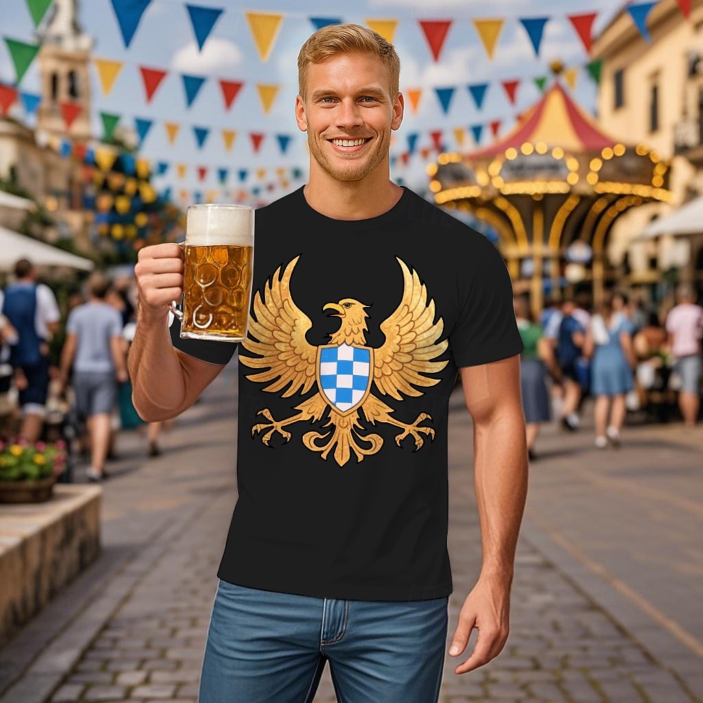 חולצת טי חולצות טריקו לדרהוסן בווארית מינכן German אלפיני חולצת טי גרפי ל בגדי ריקוד גברים מבוגרים הדפסת תלת מימד עבור קרנבל פסטיבל אוקטובר מפלגה 2026 - $17.49 –P1