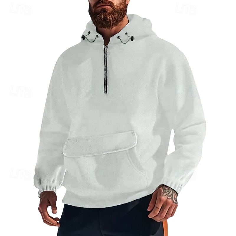 Homens Moletom Moletom com capuz Tático Preto Branco Roxo Verde Cinza Claro Com Capuz Tecido Bolso frontal Desportos e Ar livre Casual Diário Roupa de rua Legal Roupa de Esporte Outono & inverno Roupa de 2025 por $32.99 –P1