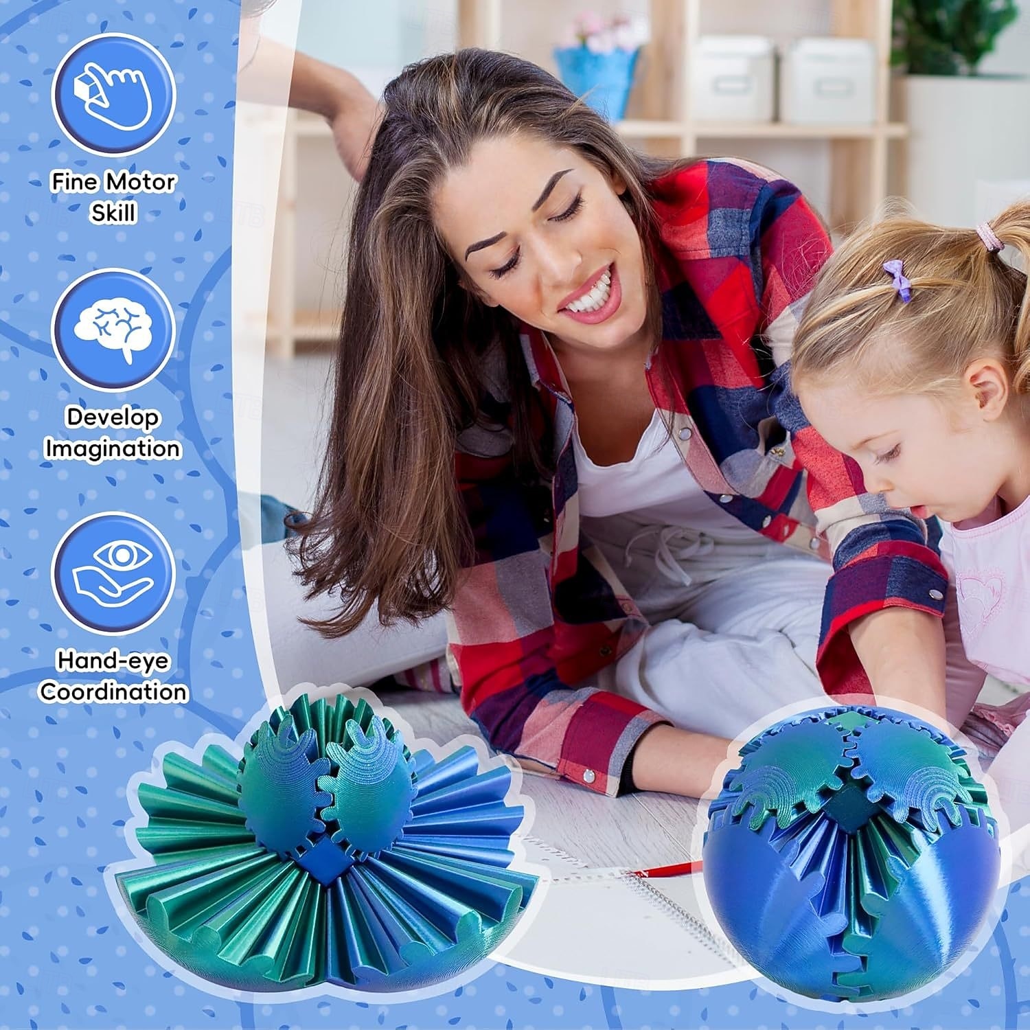 gearsphere стимпанк крутящийся чудо-шар-шестеренка, 3D-печатный механический гаджет для снятия стресса для взрослых и подростков, СДВГ тревожность фокусировка игрушка декор 2026 - $20.99 –P5