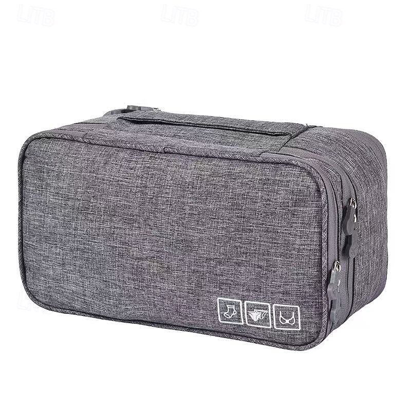bolsa de viagem para guardar sutiãs e meias, organizador leve multicamadas com fecho de zíper, tecido durável, roxo, lavável à mão, várias cores disponíveis de 2025 por $15.49 –P12