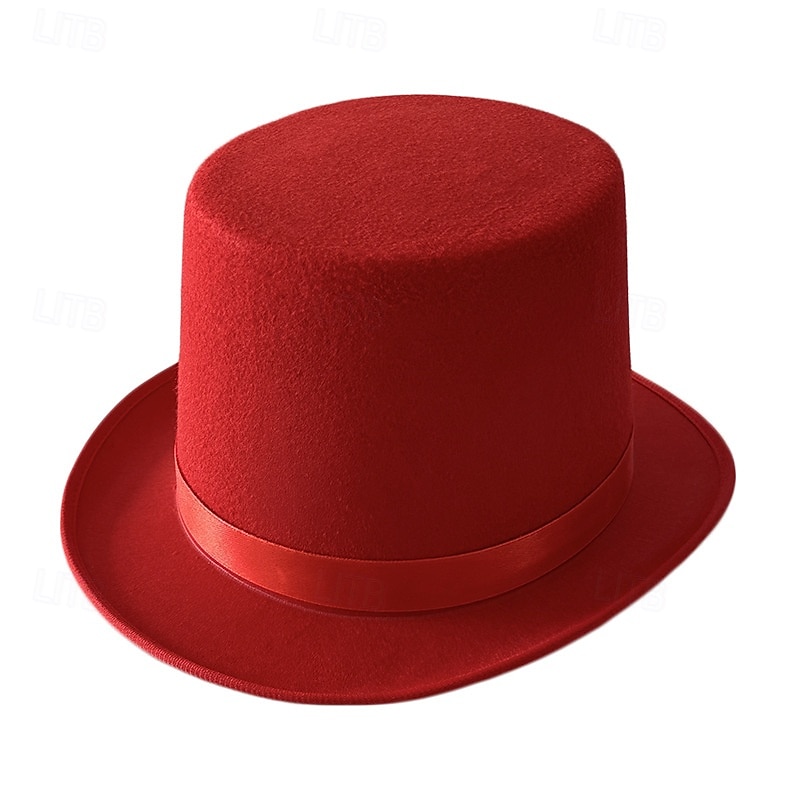 Sombrero de mago para espectáculos, sombrero Lincoln, sombrero alto de espectáculo, sombrero de jazz retro de 13 cm, estilo británico, combinable. 2025 - $8.99 –P4