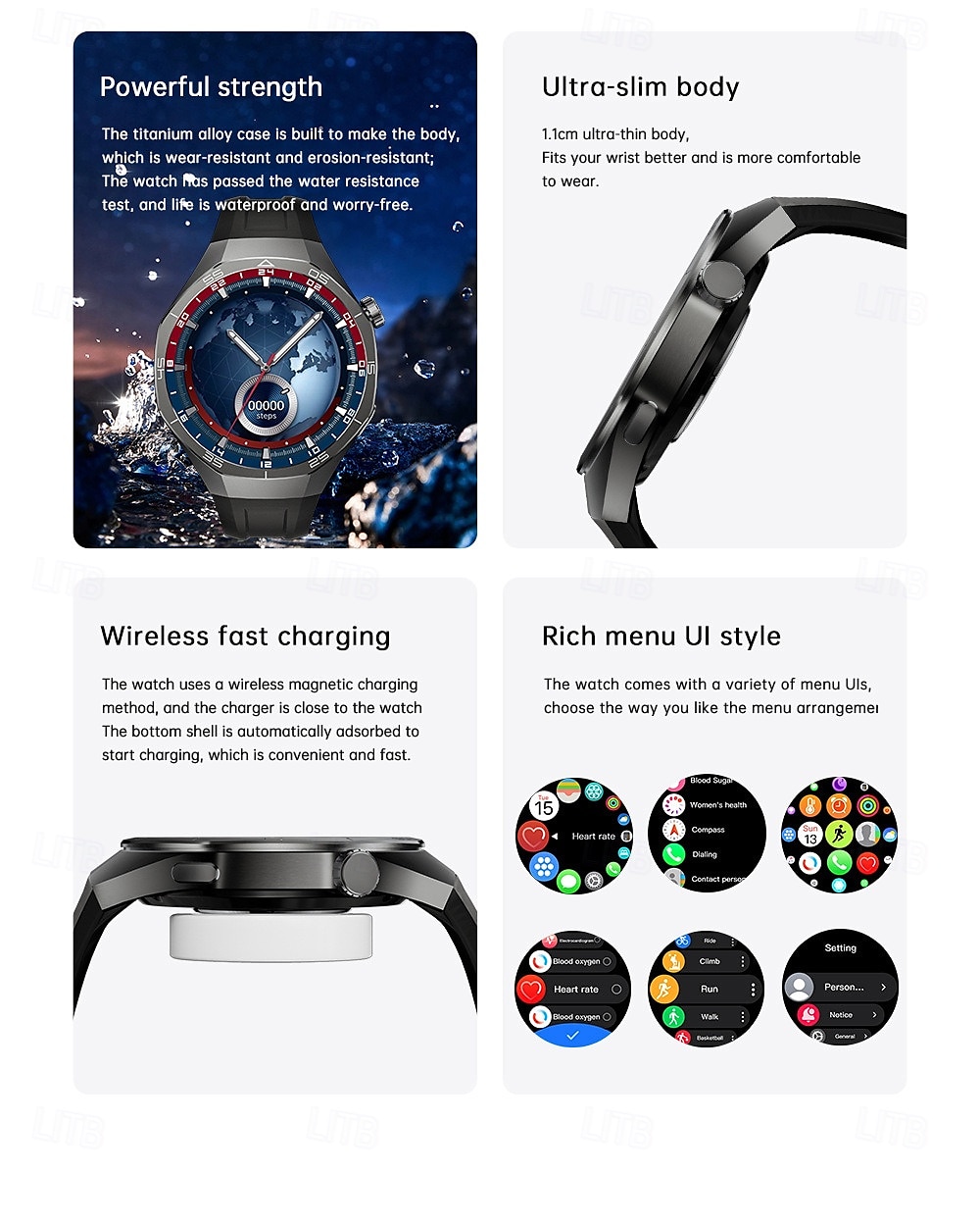 C15Pro Smart Watch 1.52 Inch HD AMOLED Screen NFC Tracker Bluetooth Call Health Monitoring Watch 2025 - $31.99 –P4